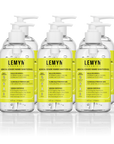 Lemyn Organics 8 oz pump hand sanitizer, pack of 6