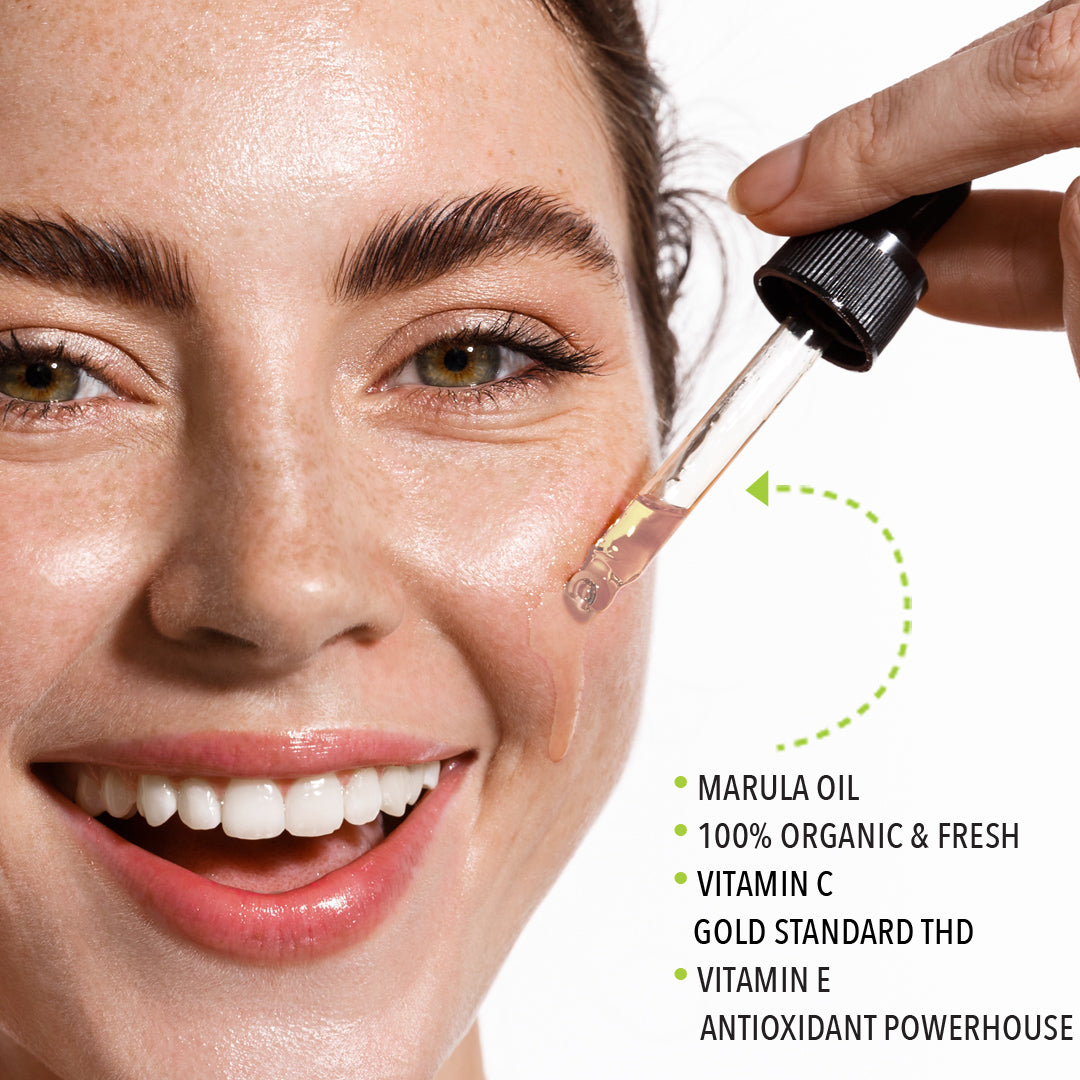 Vitamin C Face Oil - Marula Oil for Radiant Skin | Organic and