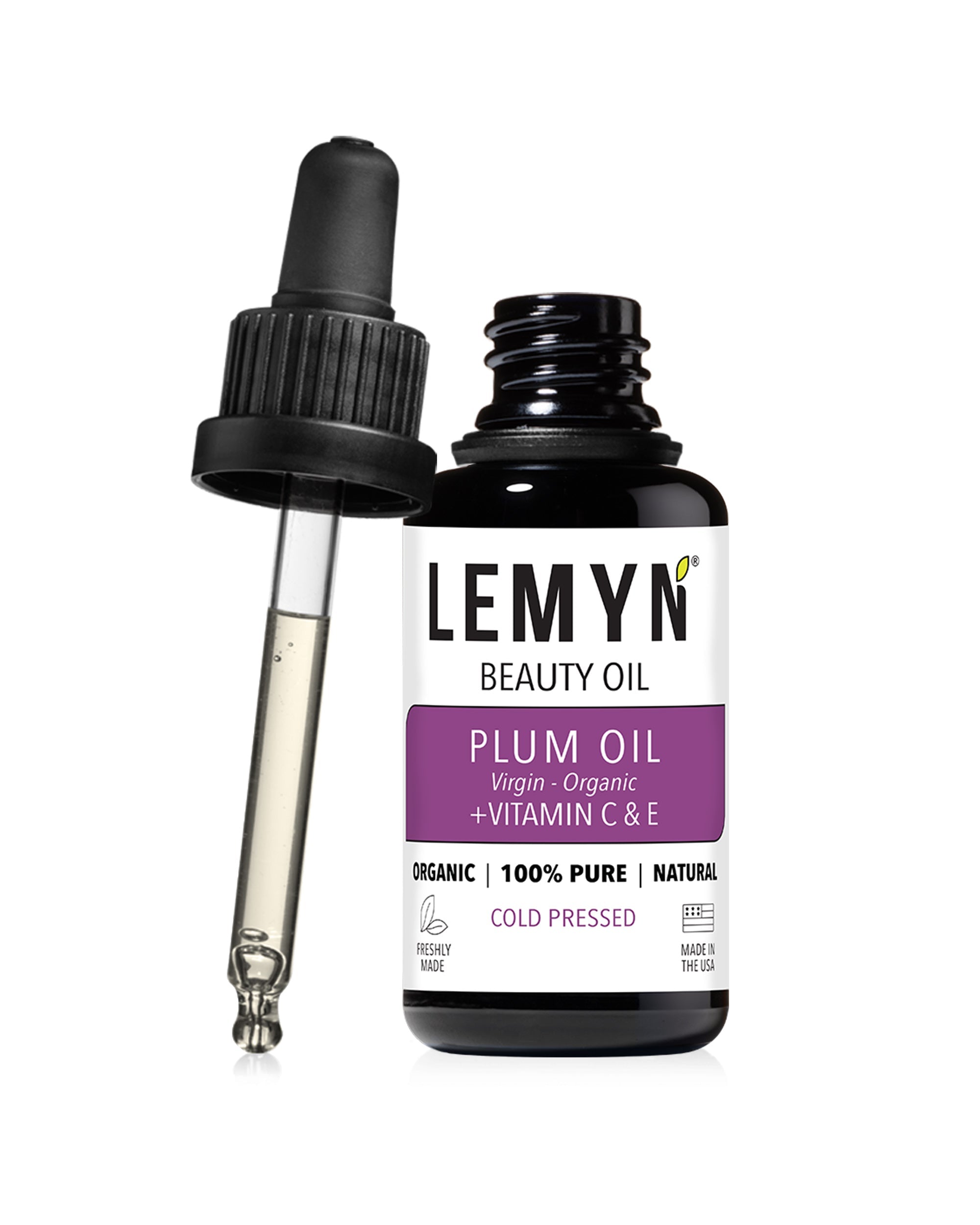 Plum Face Oil | Vitamin C &amp; E Supercharged | Freshly Made | Organic AMZ