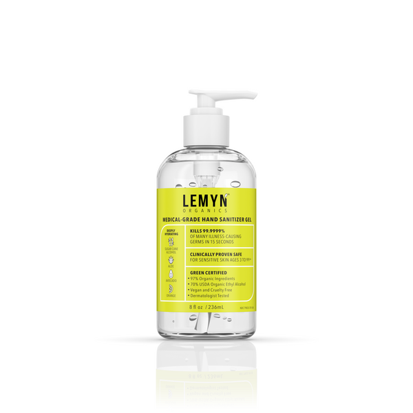 Organic Hand Sanitizer - Lemyn Organics, Green Certified & Medical
